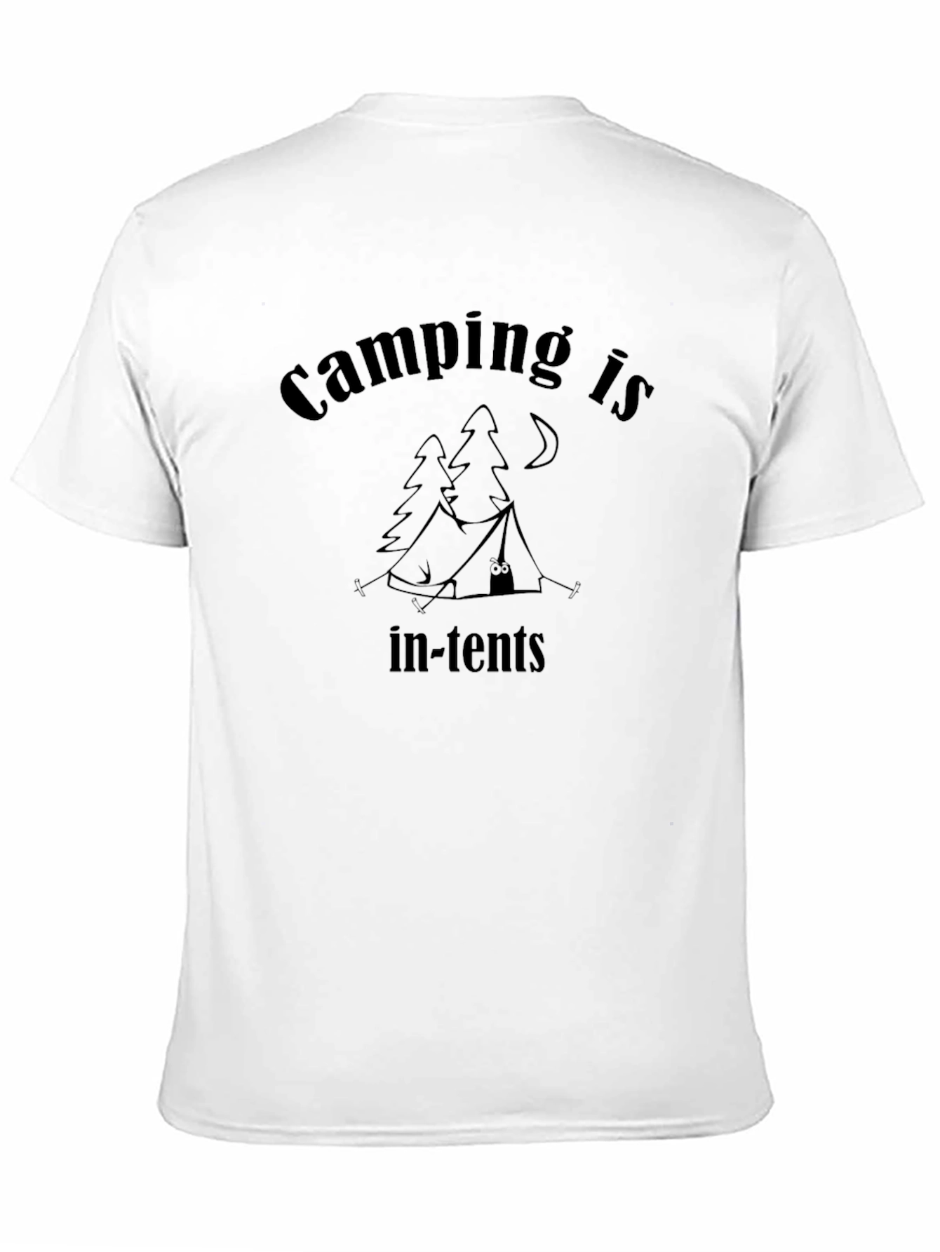 Camping Is In-Tents Funny Graphic T-Shirt