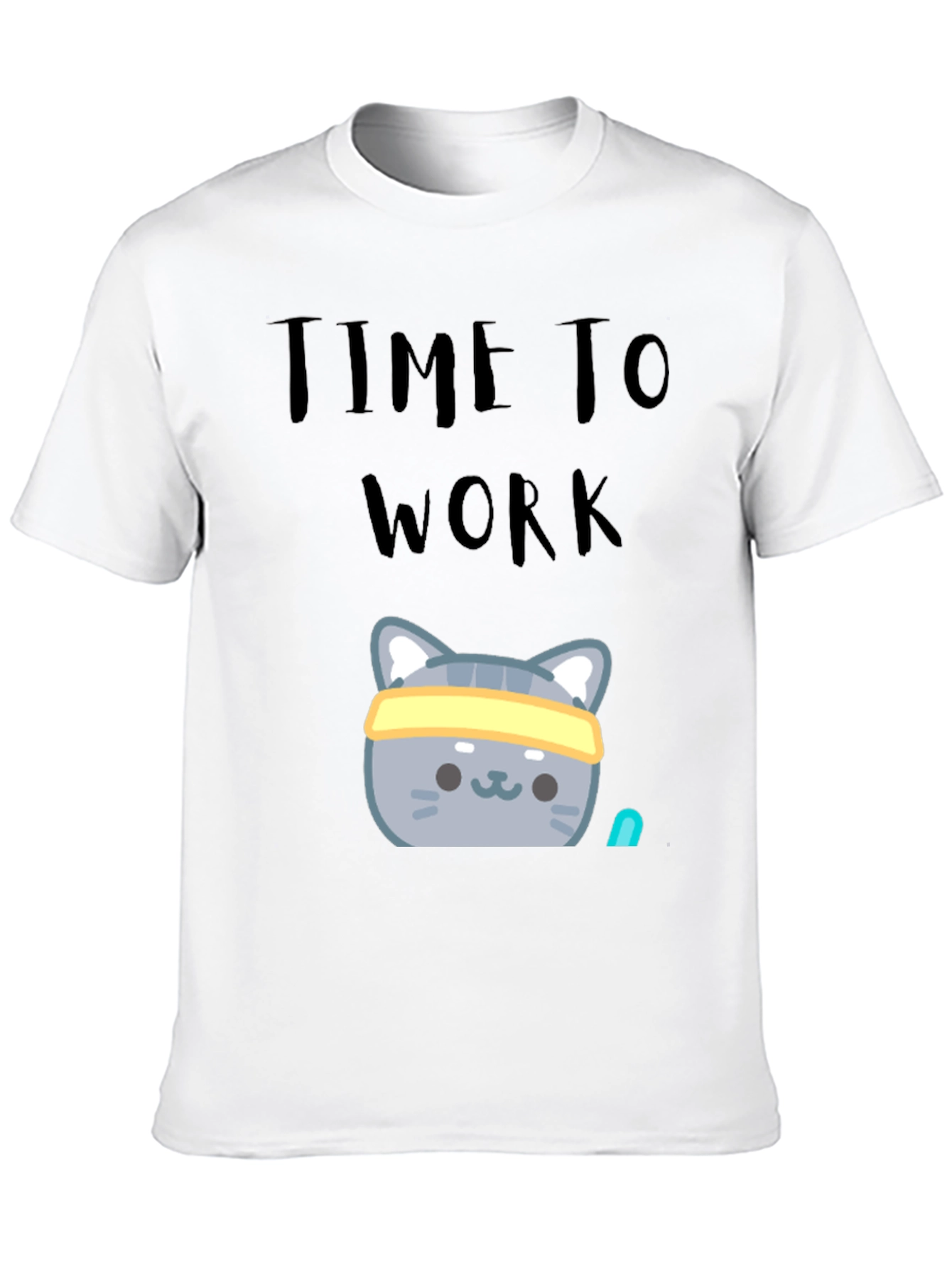 Time To Work Out T-Shirt: Gym Cat