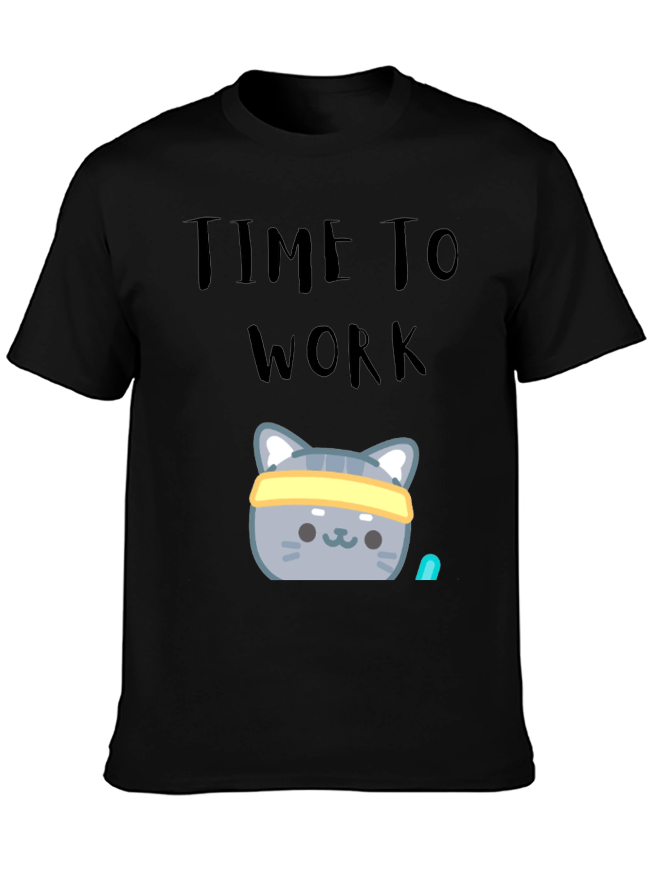 Time To Work Out T-Shirt: Gym Cat