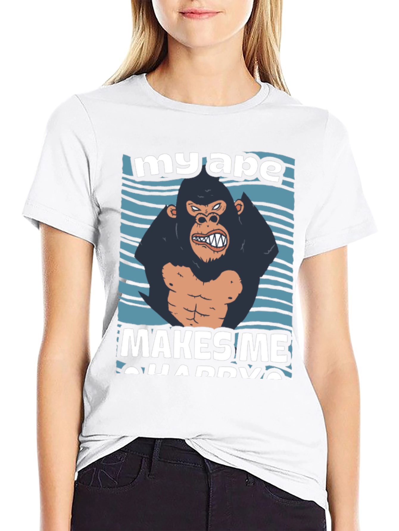 My Ape Makes Me Happy Graphic T-Shirt