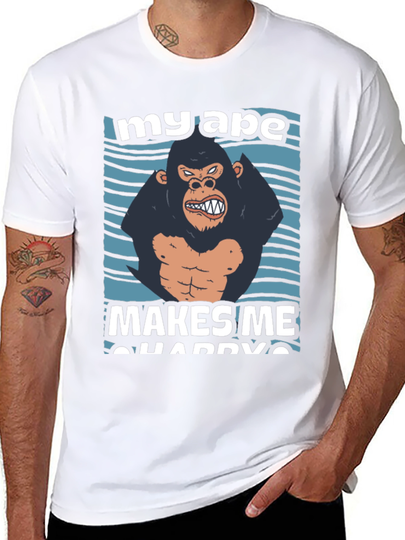 My Ape Makes Me Happy Graphic T-Shirt