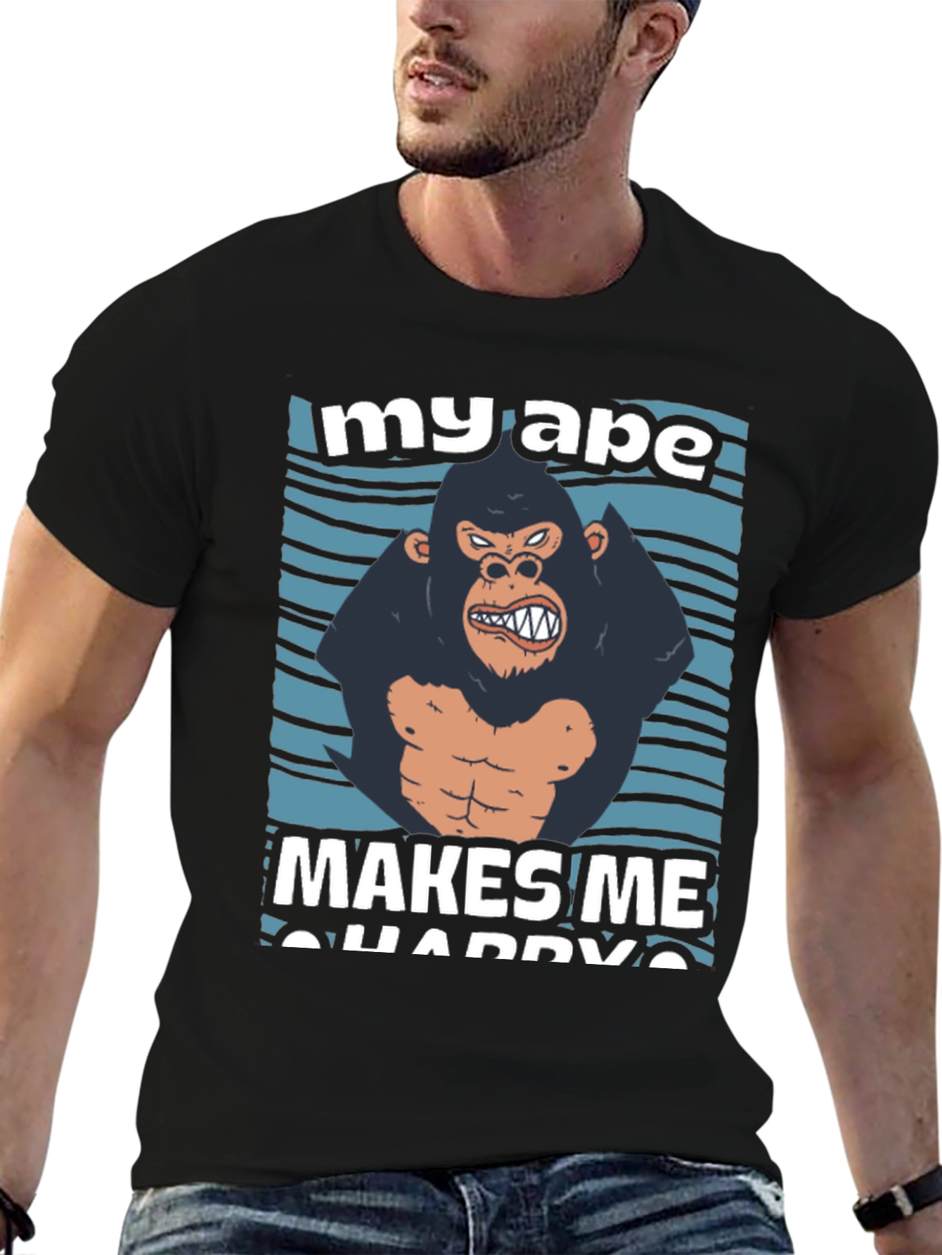 My Ape Makes Me Happy Graphic T-Shirt