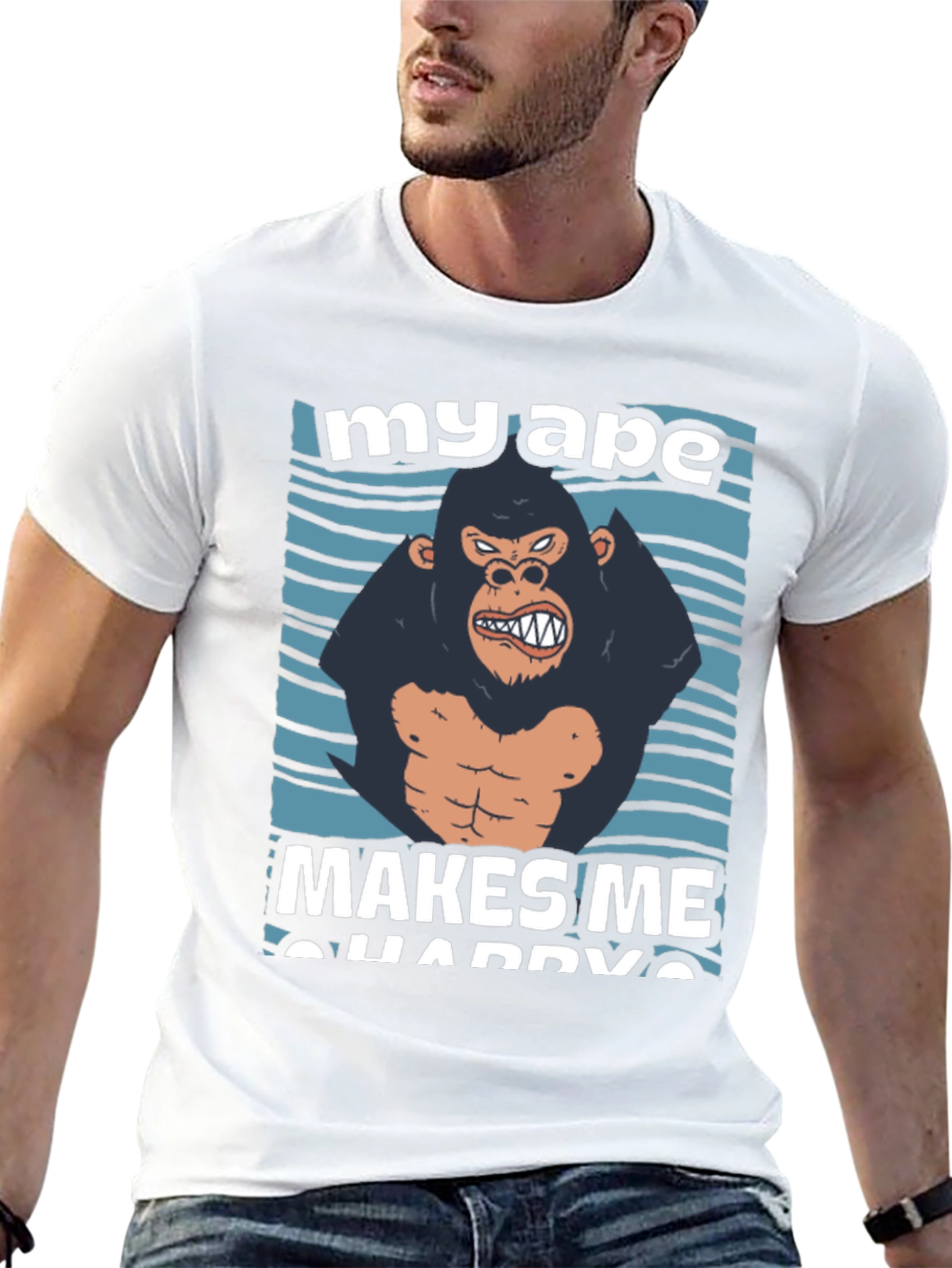 My Ape Makes Me Happy Graphic T-Shirt