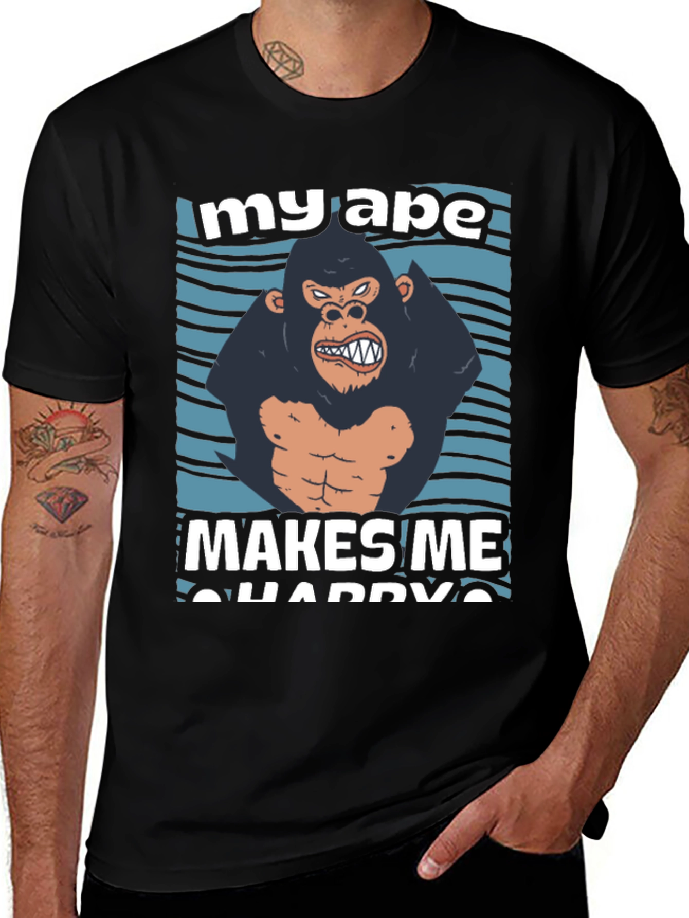 My Ape Makes Me Happy Graphic T-Shirt