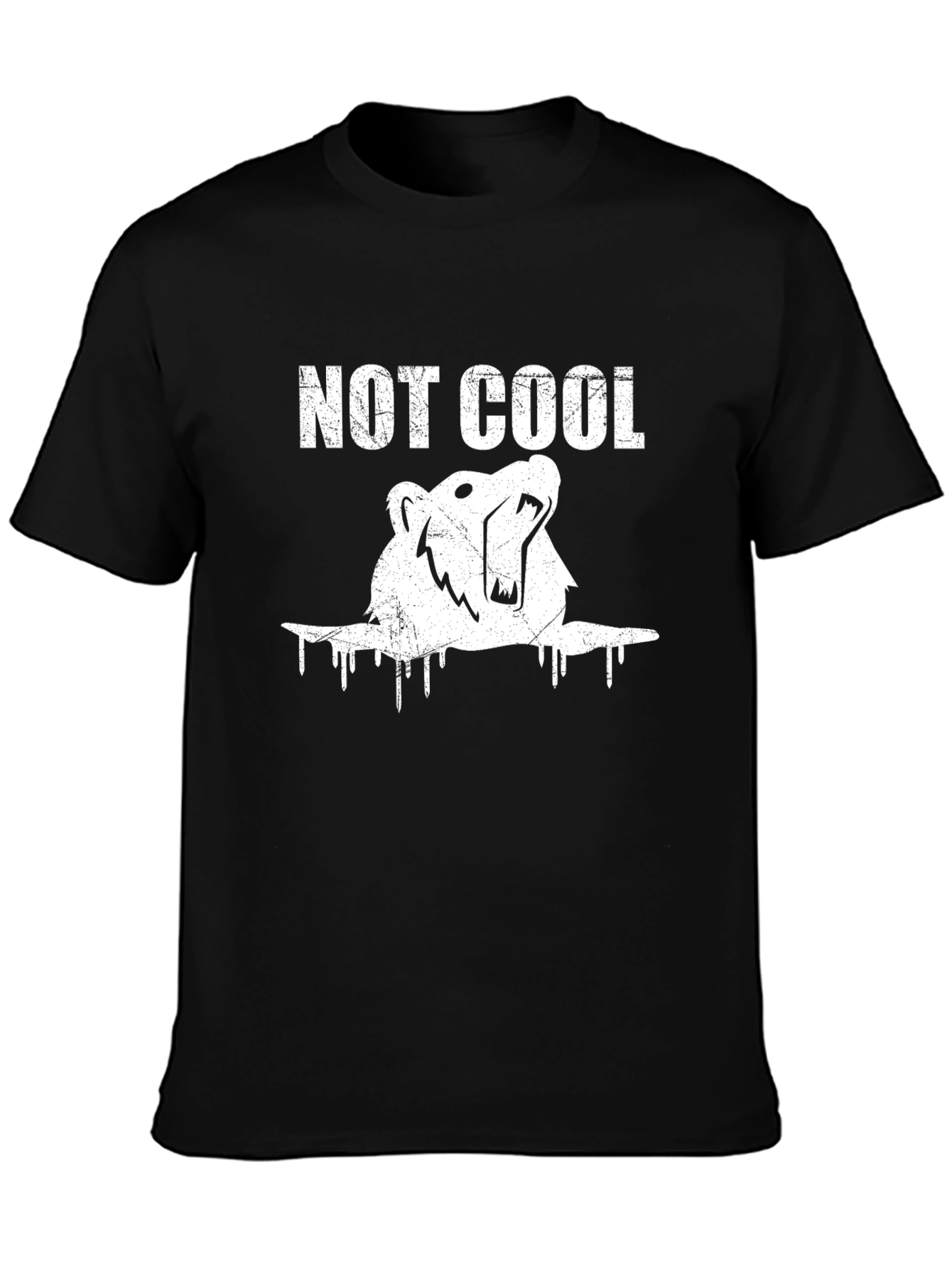 Not Cool Polar Bear Graphic T-Shirt