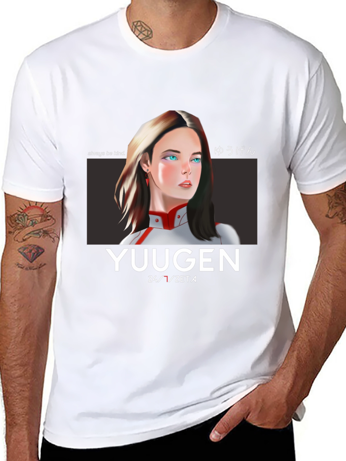 Yuugen Anime T-Shirt - Black Graphic Tee