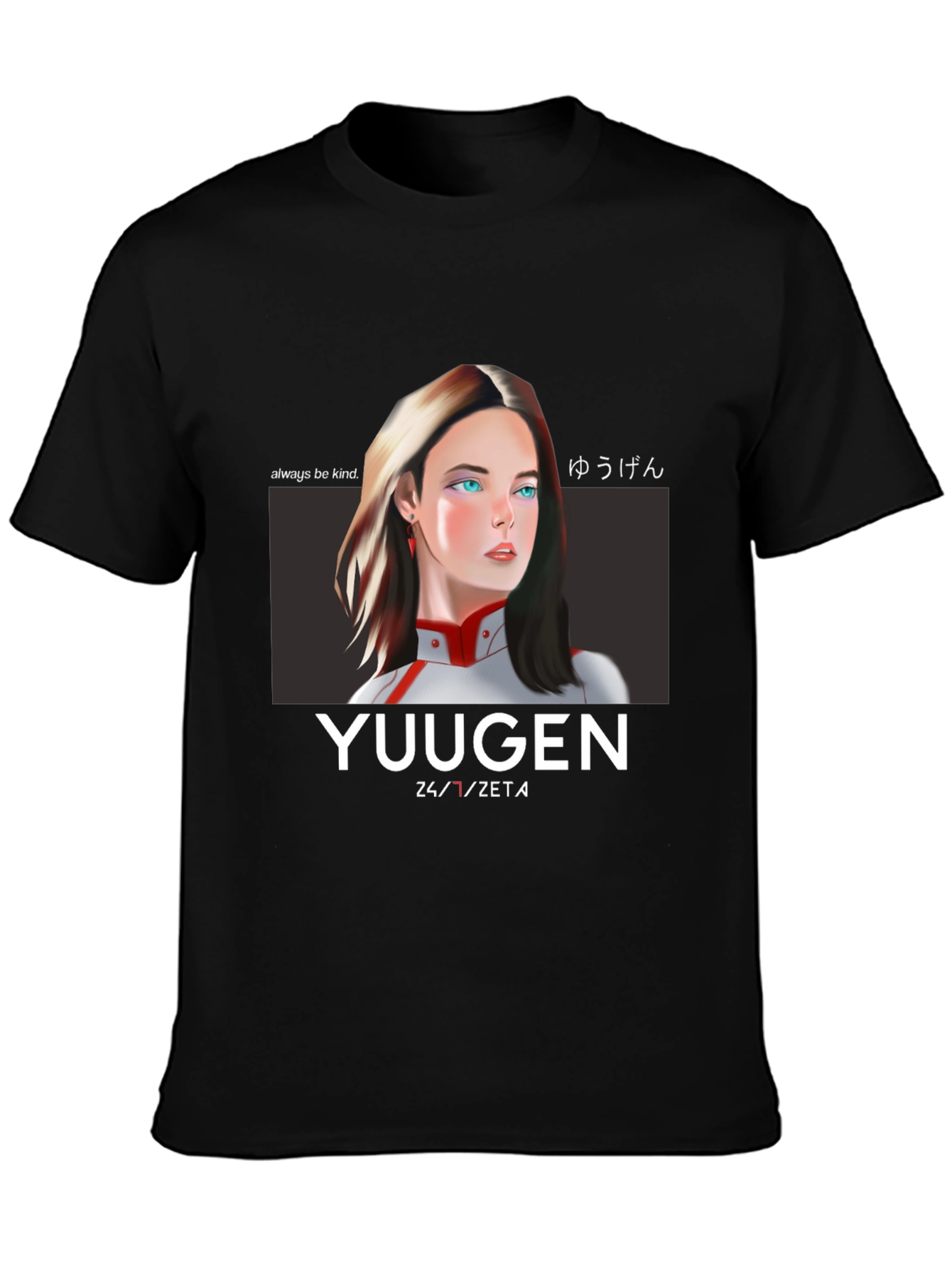 Yuugen Anime T-Shirt - Black Graphic Tee