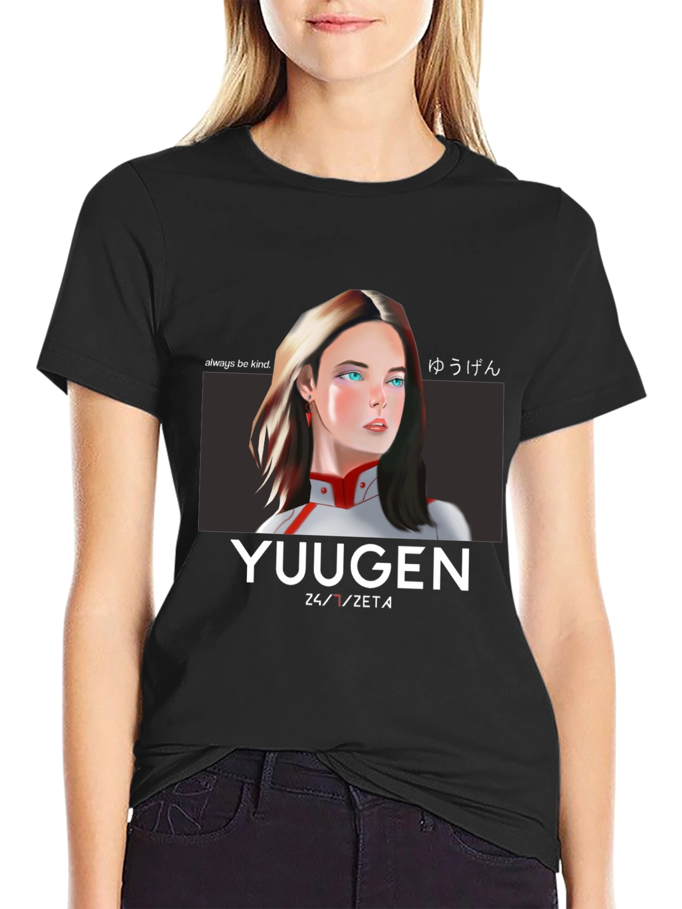 Yuugen Anime T-Shirt - Black Graphic Tee