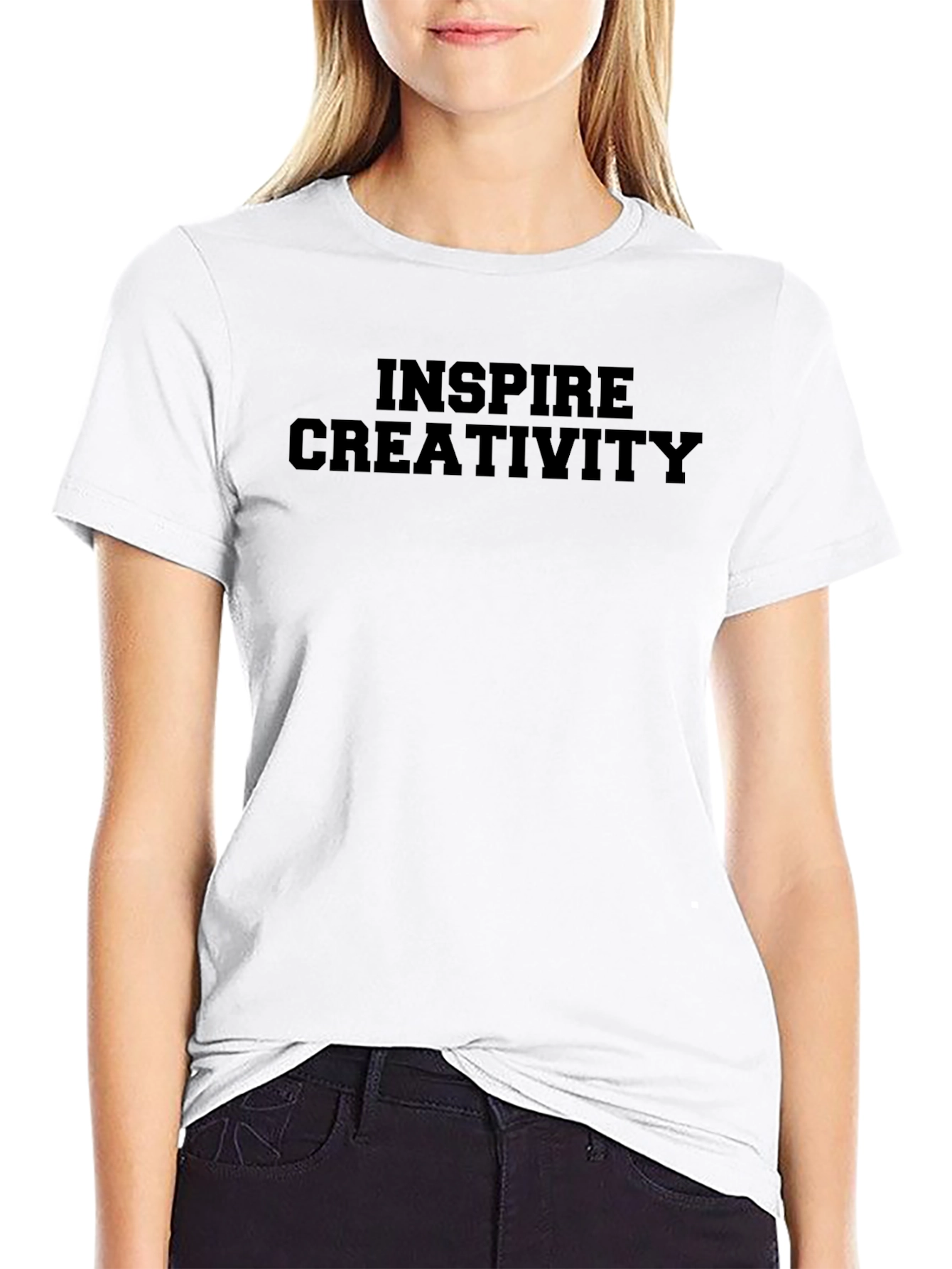 Inspire Creativity Black Graphic T-Shirt