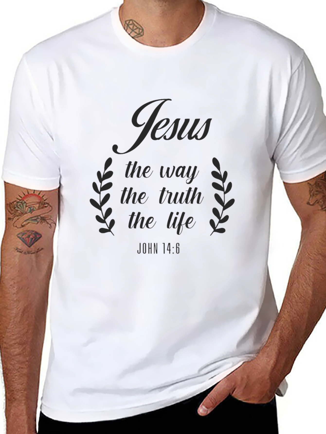 Jesus the Way Truth Life Graphic T-Shirt