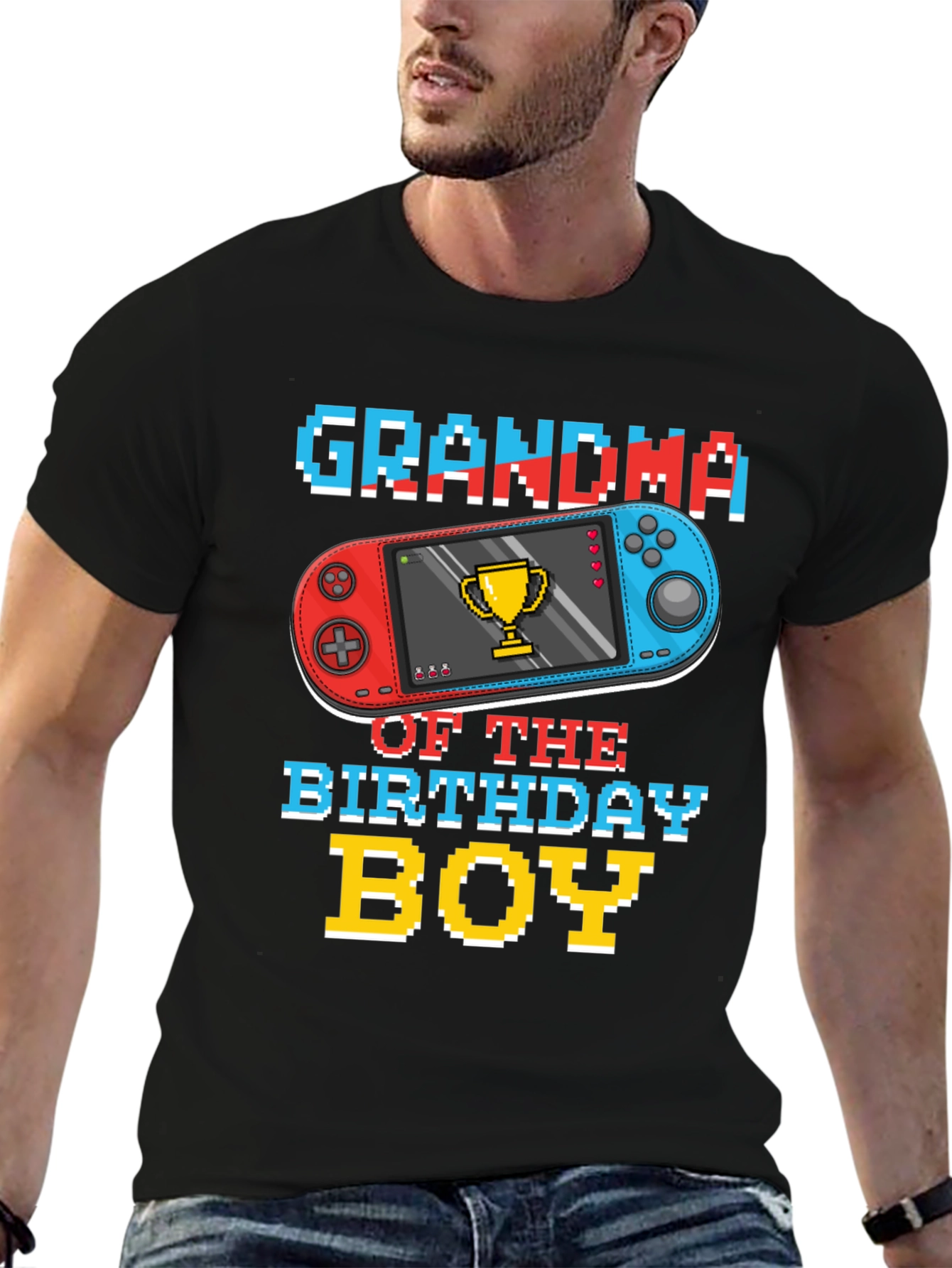 Grandma Birthday Boy Gaming T-Shirt