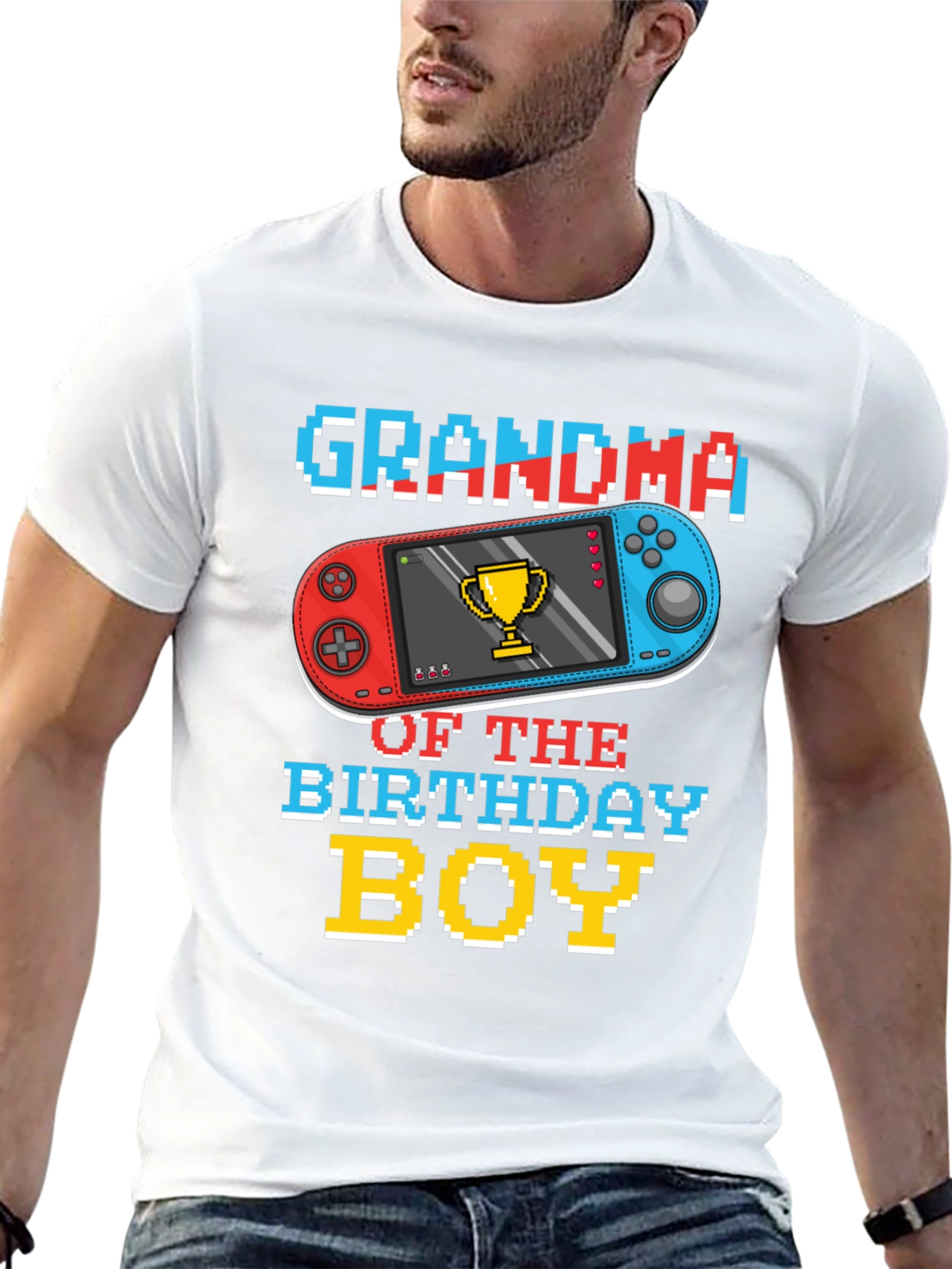 Grandma Birthday Boy Gaming T-Shirt