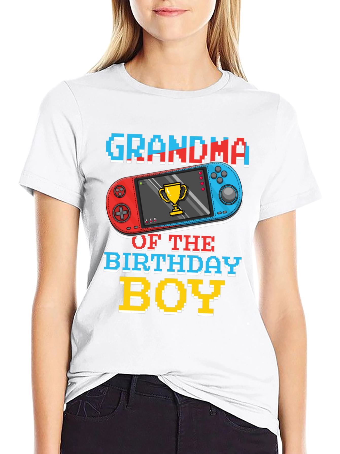 Grandma Birthday Boy Gaming T-Shirt