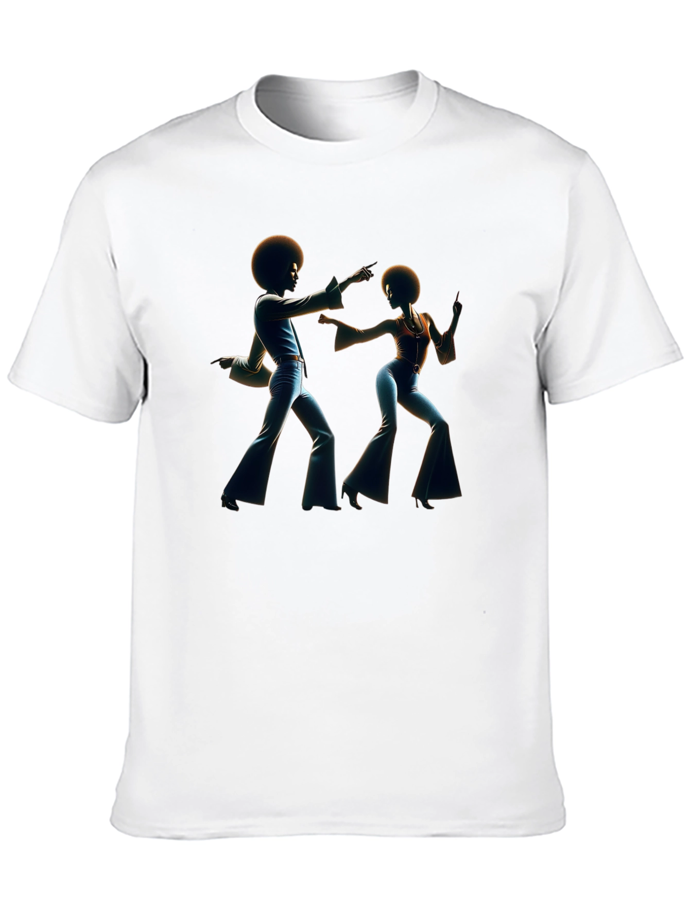 Retro Disco Dance T-Shirt - Black