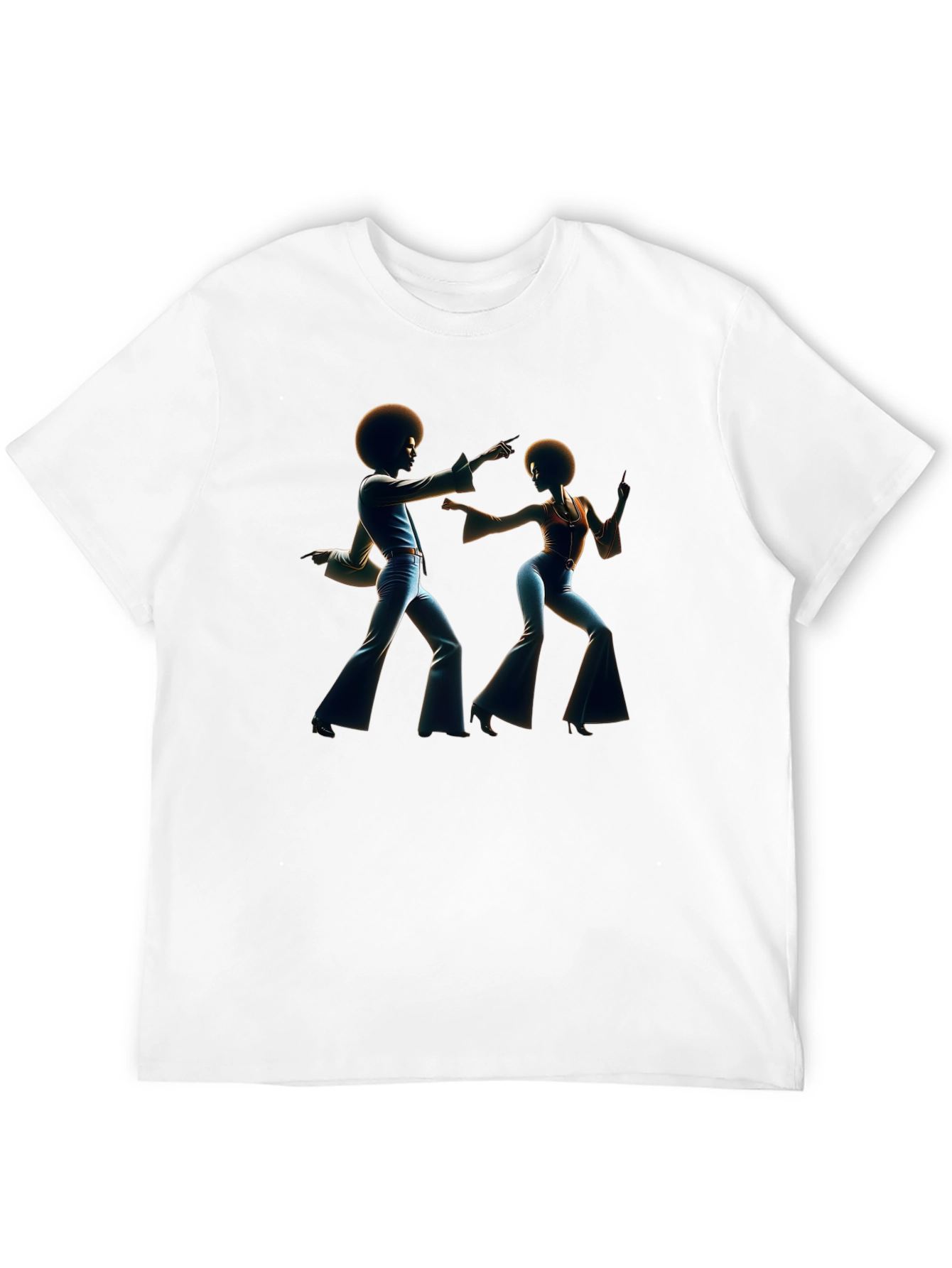 Retro Disco Dance T-Shirt - Black