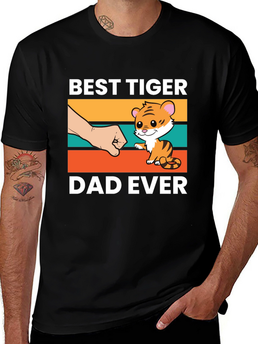 Best Tiger Dad Ever Graphic T-Shirt
