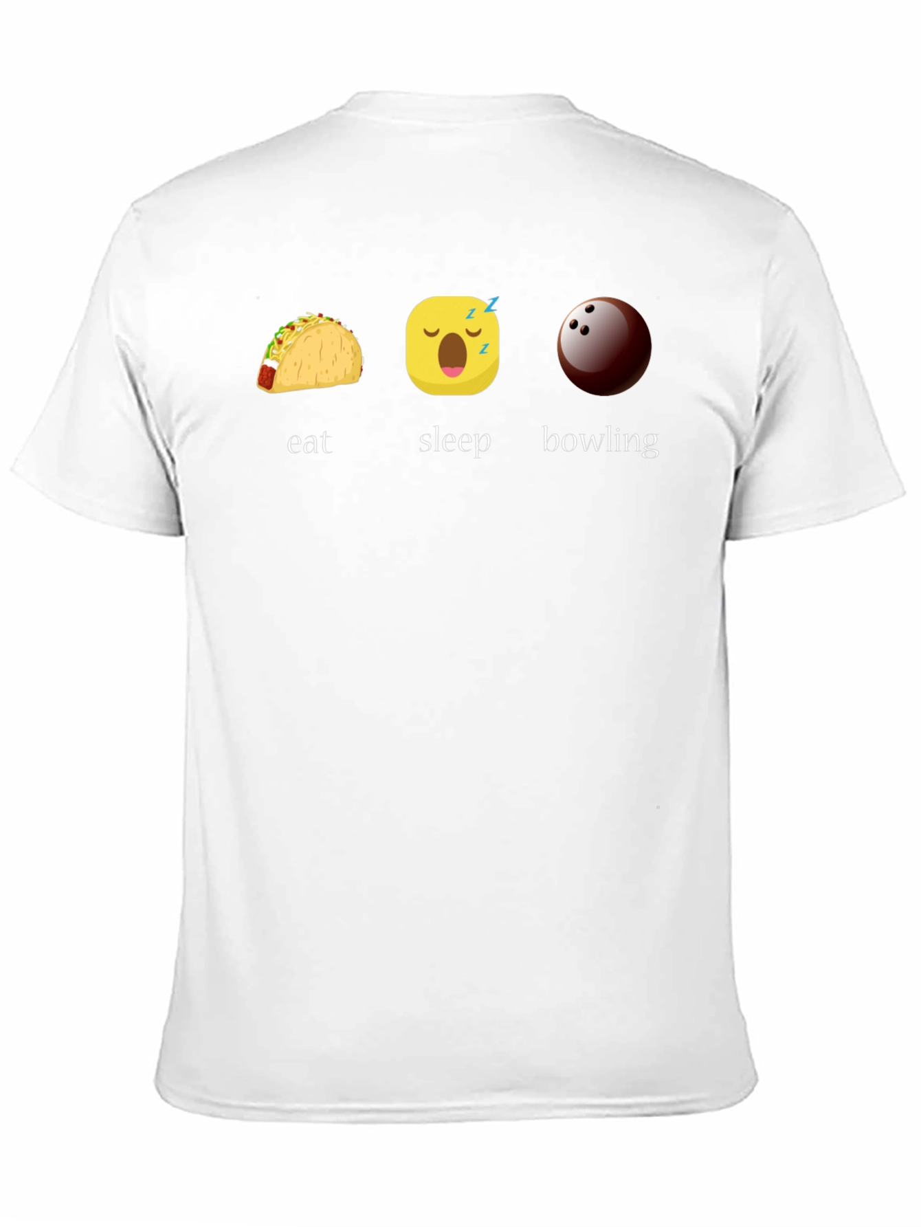 Eat Sleep Bowling Graphic Tee - Black T-Shirt