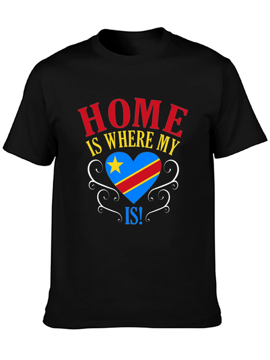 Home Is Where My Heart Is - Democratic Republic of Congo T-Shirt