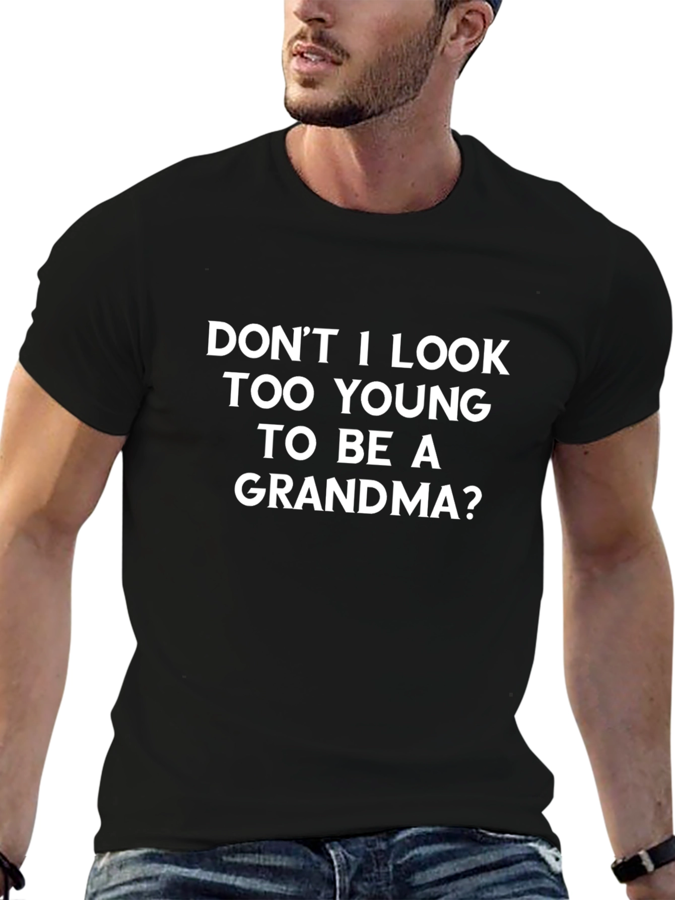 Funny Grandma T-Shirt - Too Young Slogan