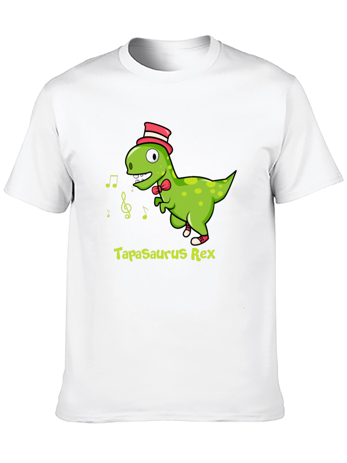 Tapasaurus Rex Black Cotton Graphic Tee