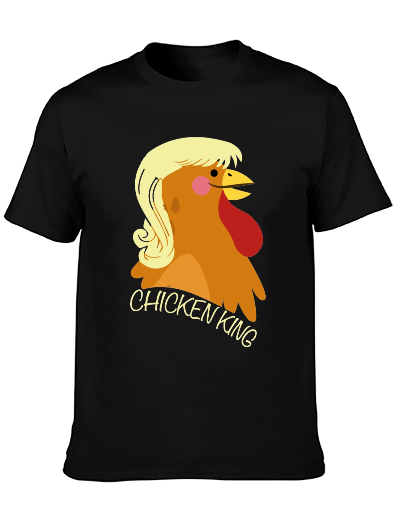 Chicken King Graphic T-Shirt - Novelty Tee