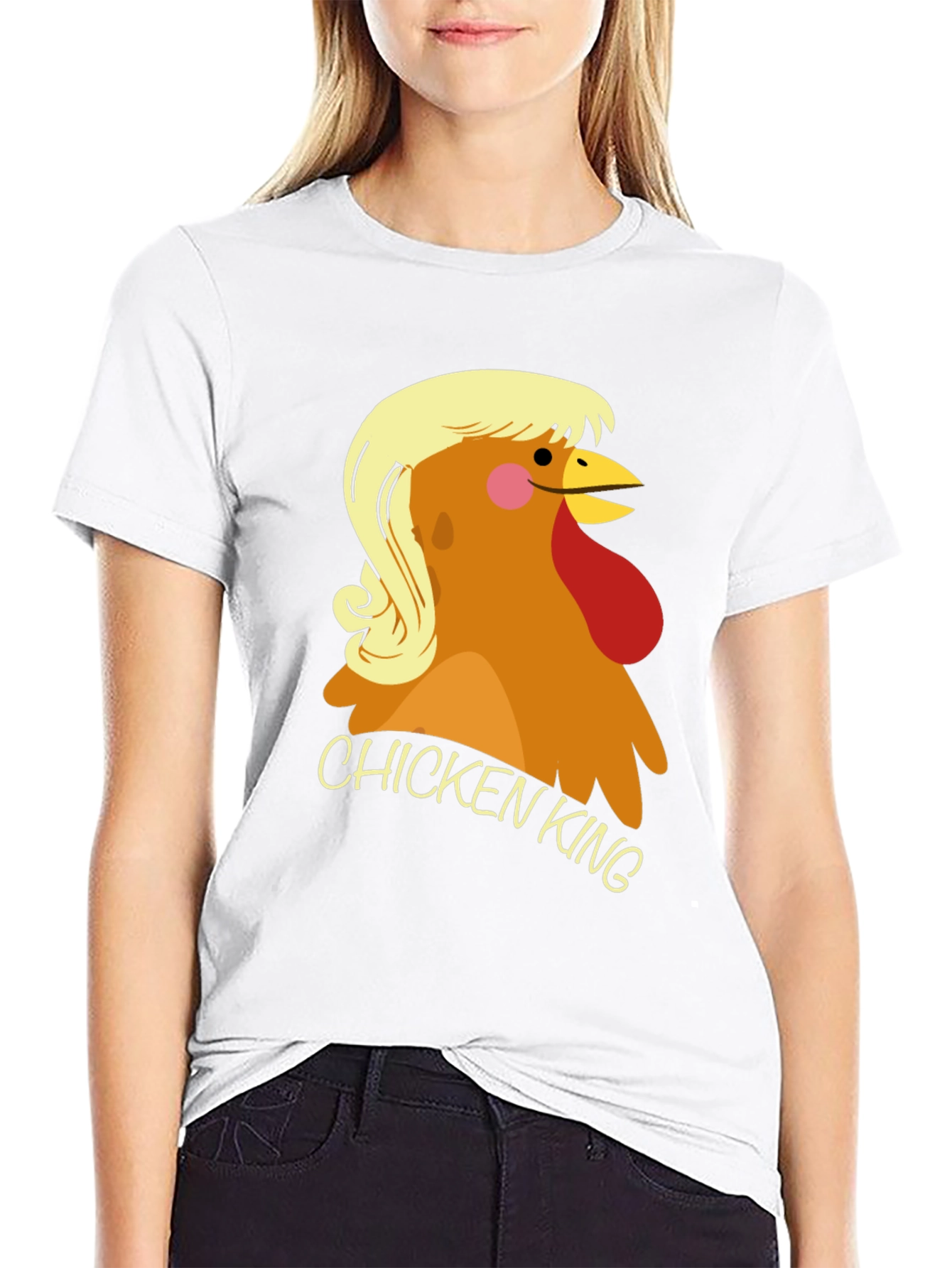 Chicken King Graphic T-Shirt - Novelty Tee