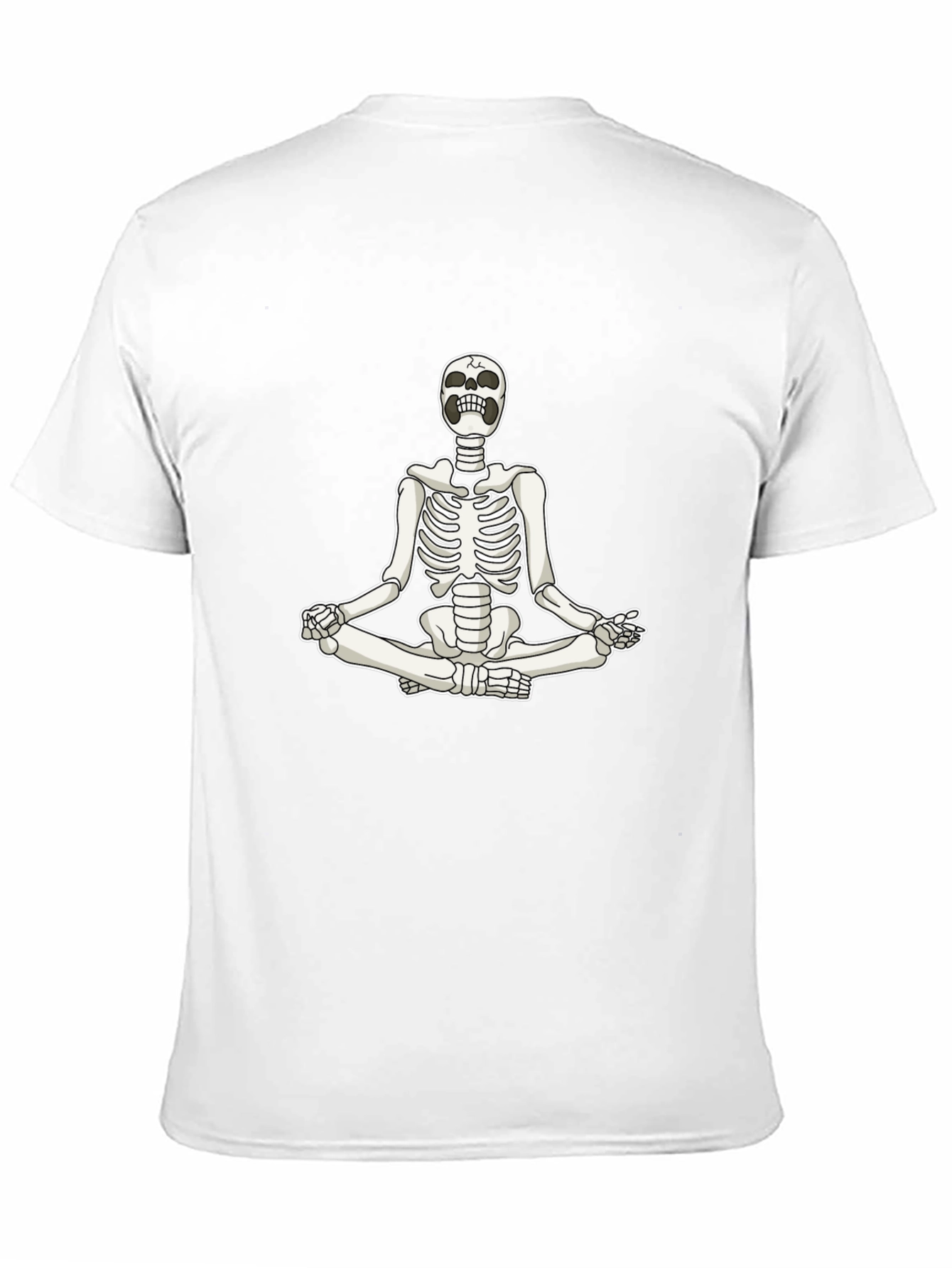 Meditating Skeleton Graphic T-Shirt