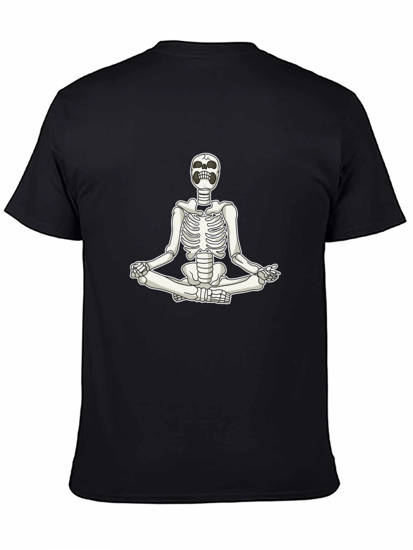 Meditating Skeleton Graphic T-Shirt