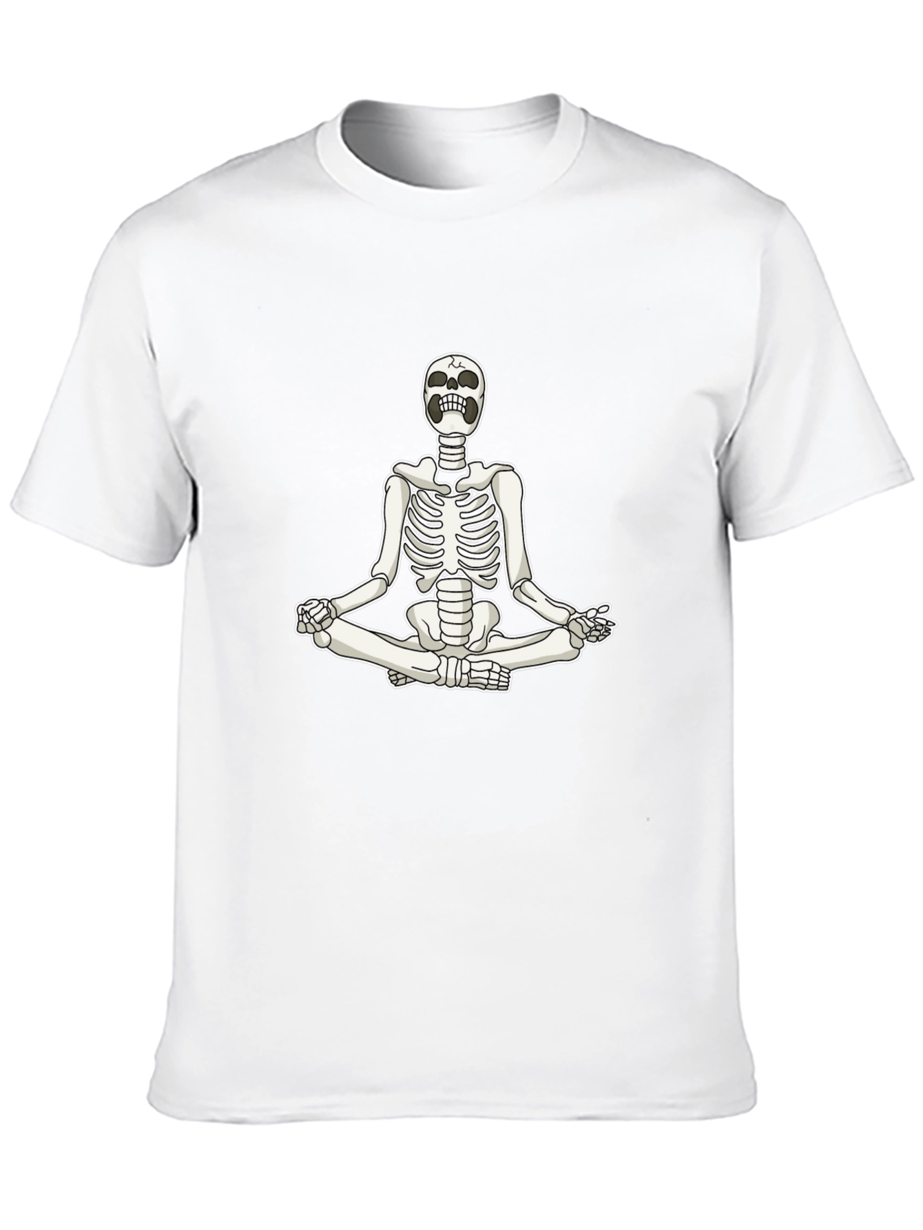 Meditating Skeleton Graphic T-Shirt