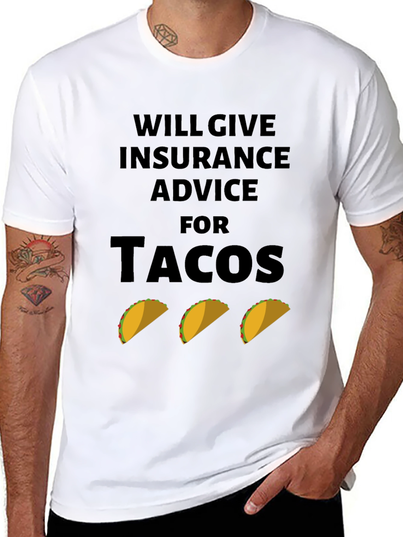 Insurance Advice for Tacos Graphic Tee