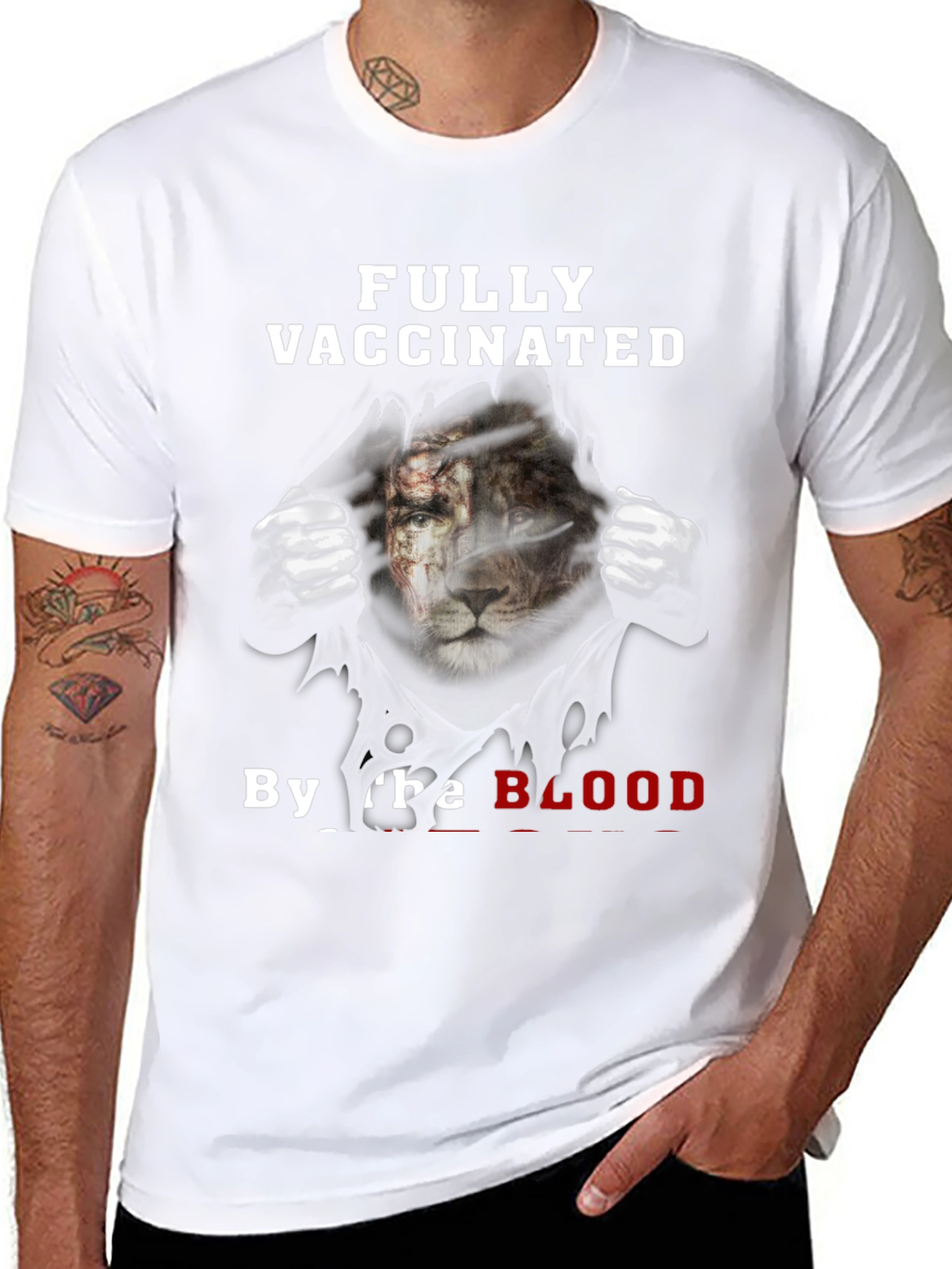 Fully Vaccinated By The Blood Lion T-Shirt