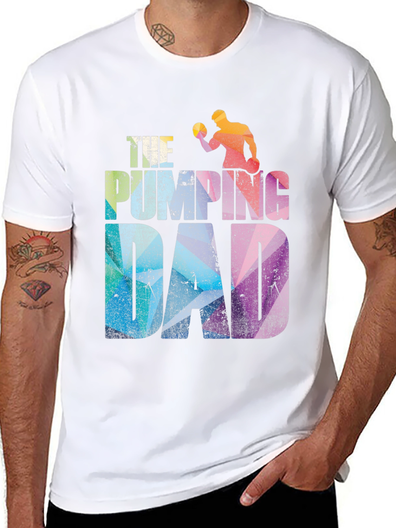 The Pumping Dad Graphic Tee - Workout Gift