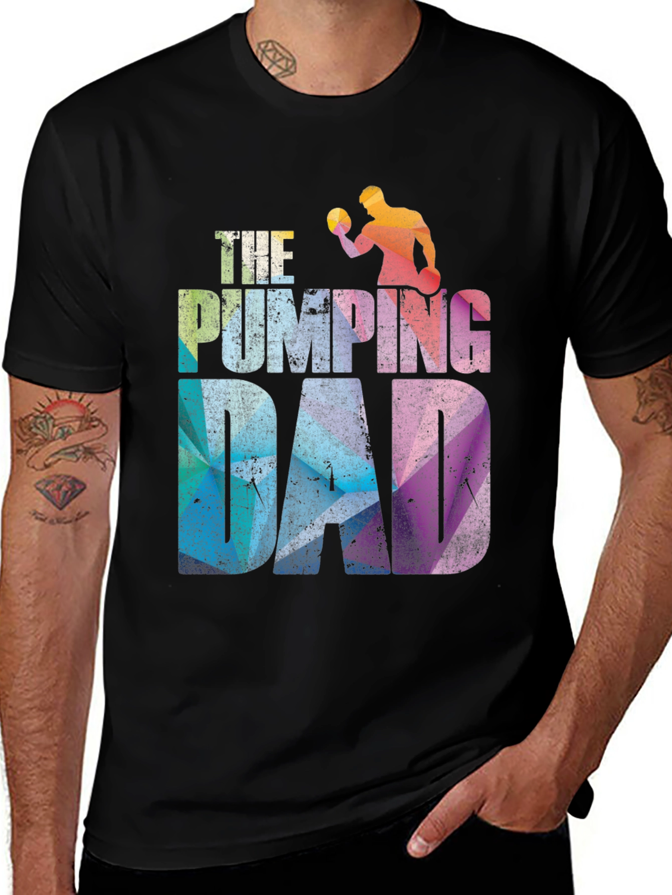 The Pumping Dad Graphic Tee - Workout Gift