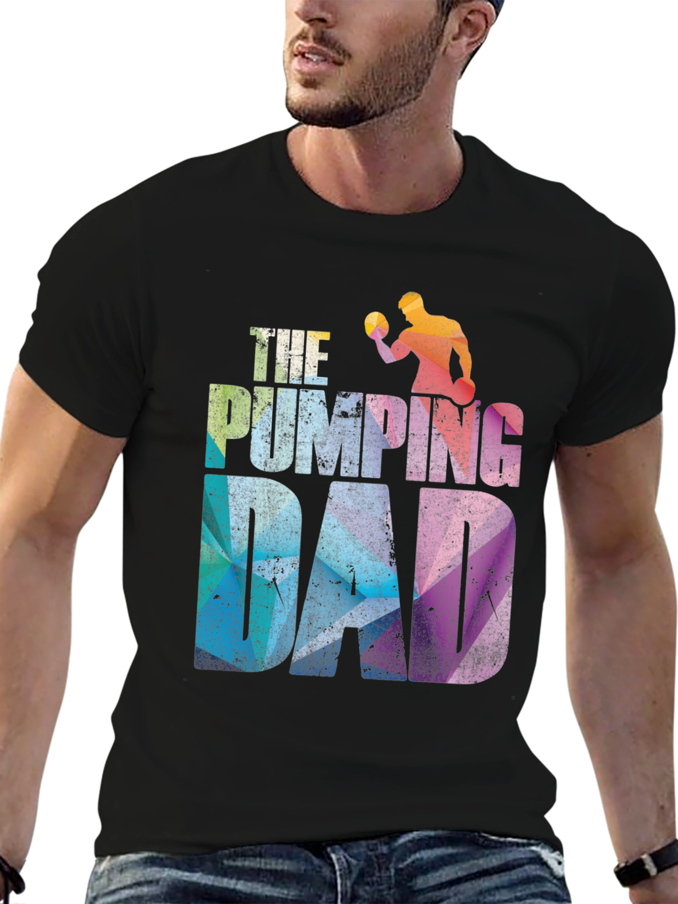 The Pumping Dad Graphic Tee - Workout Gift