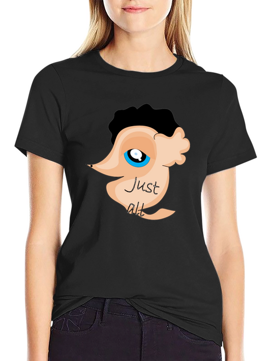 Just Alt Black T-Shirt Funny Graphic Tee for Men