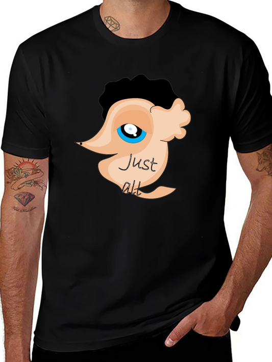 Just Alt Black T-Shirt Funny Graphic Tee for Men