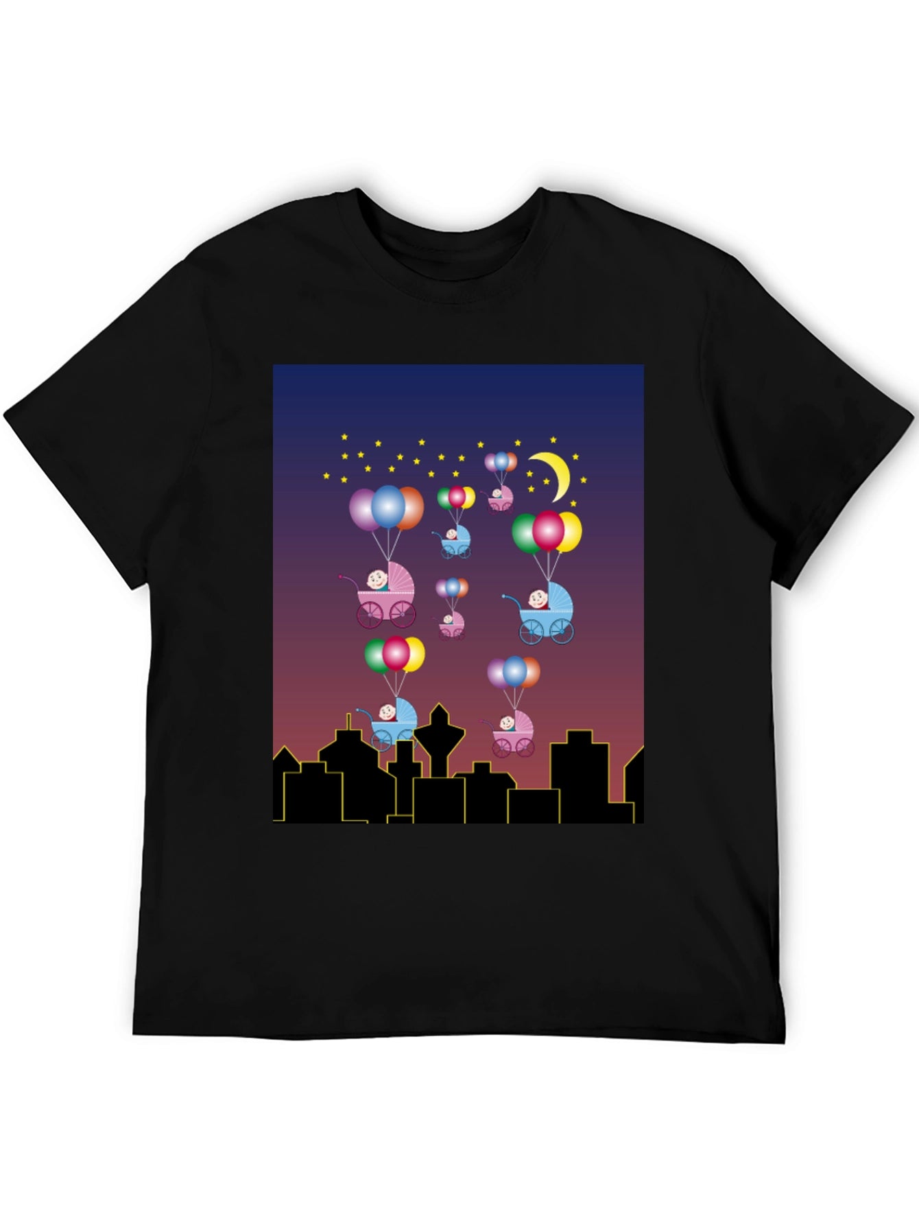 Novelty Baby Balloon Ride T-Shirt