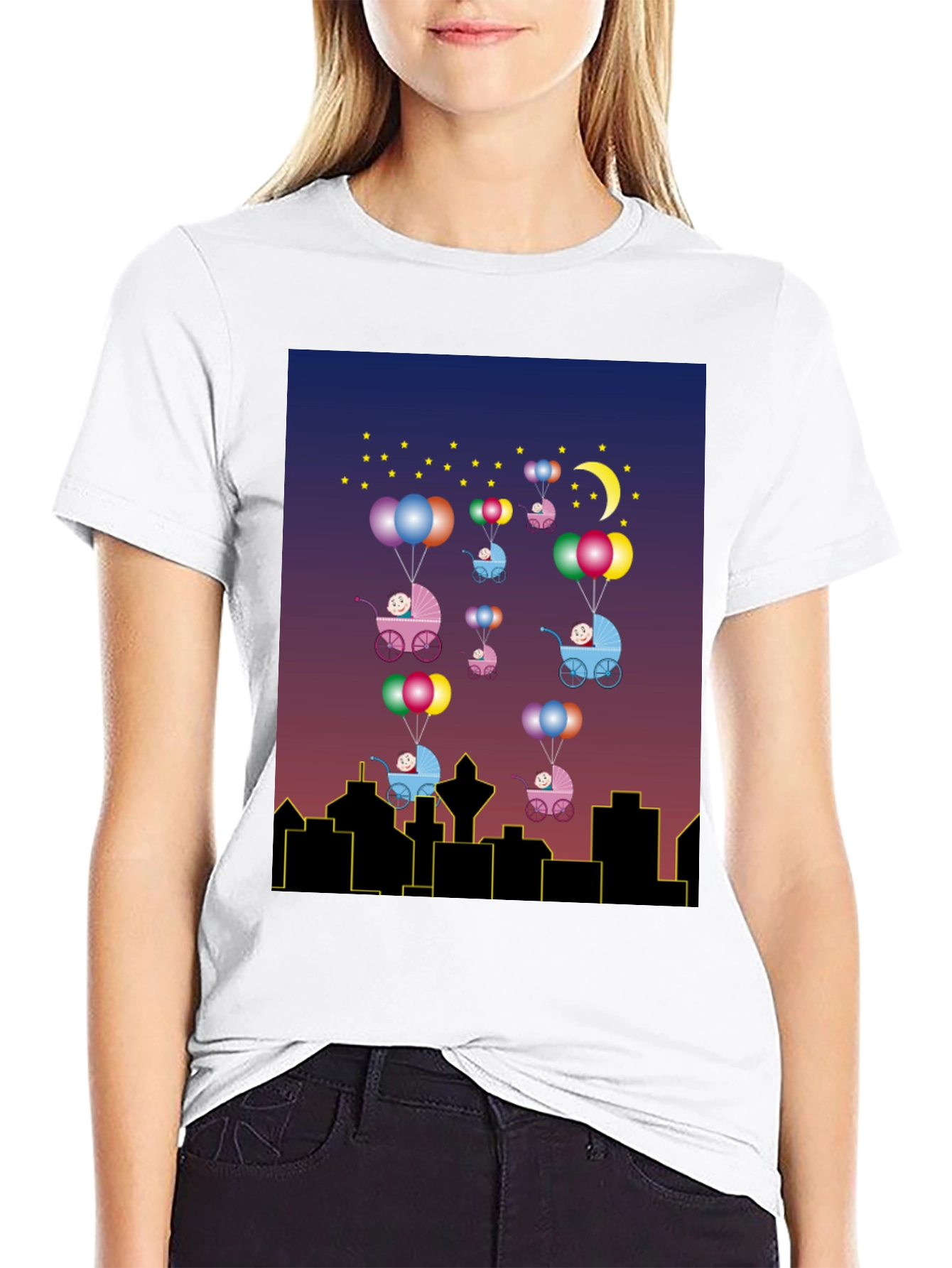 Novelty Baby Balloon Ride T-Shirt