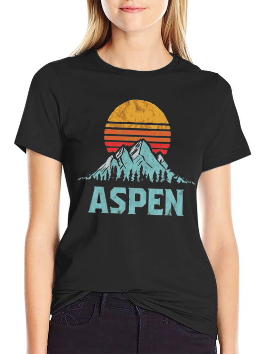 Aspen Retro Mountain Graphic Tee