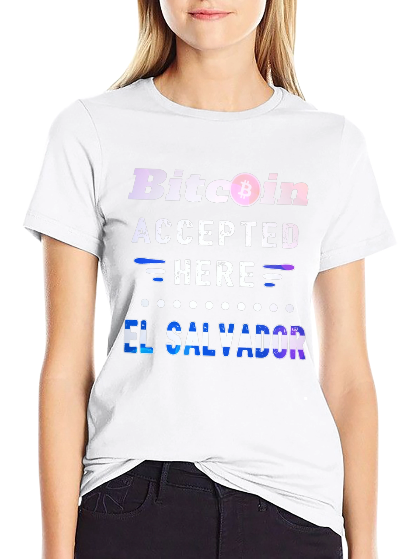 Bitcoin Accepted Here El Salvador T-Shirt