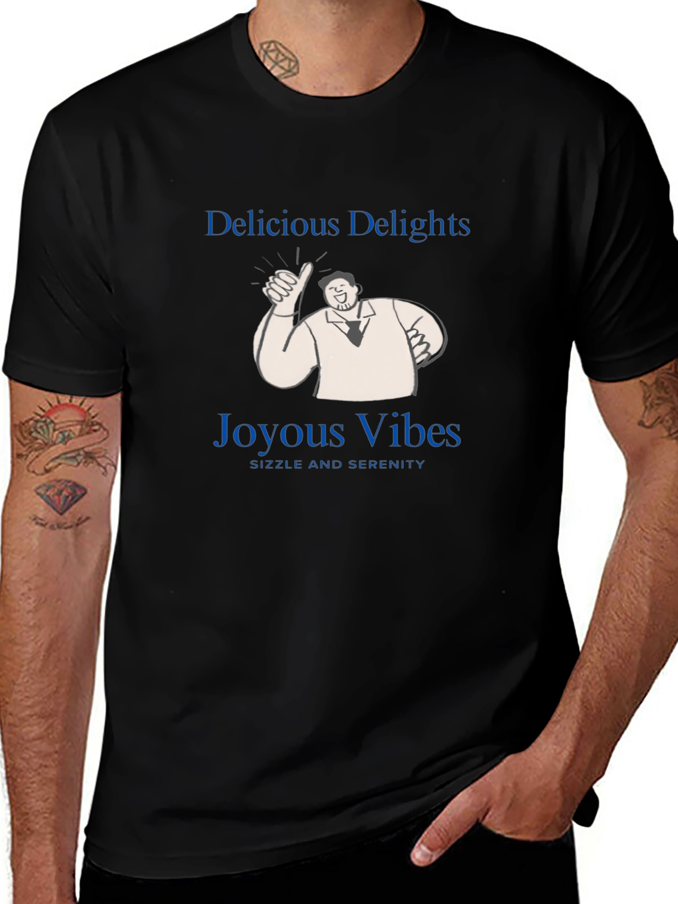 Delicious Delights T-Shirt - Joyous Vibes Sizzle & Serenity!