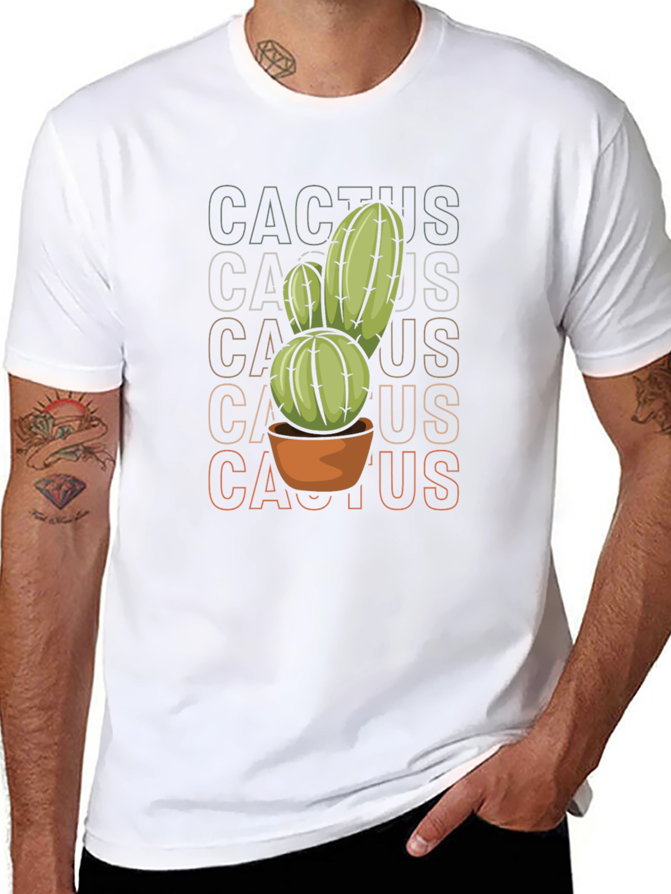 Cool Cactus Graphic Tee - Trendy Plant Lover Shirt