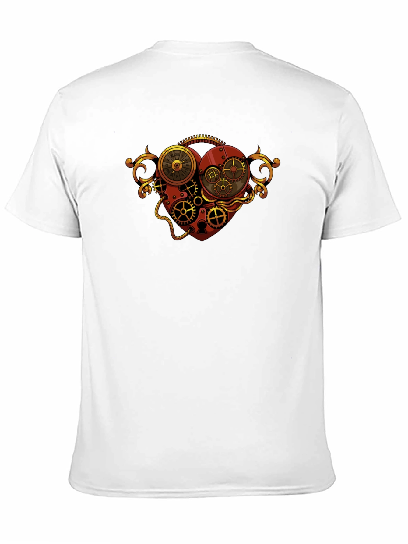 Steampunk Heart Gear Graphic T-Shirt