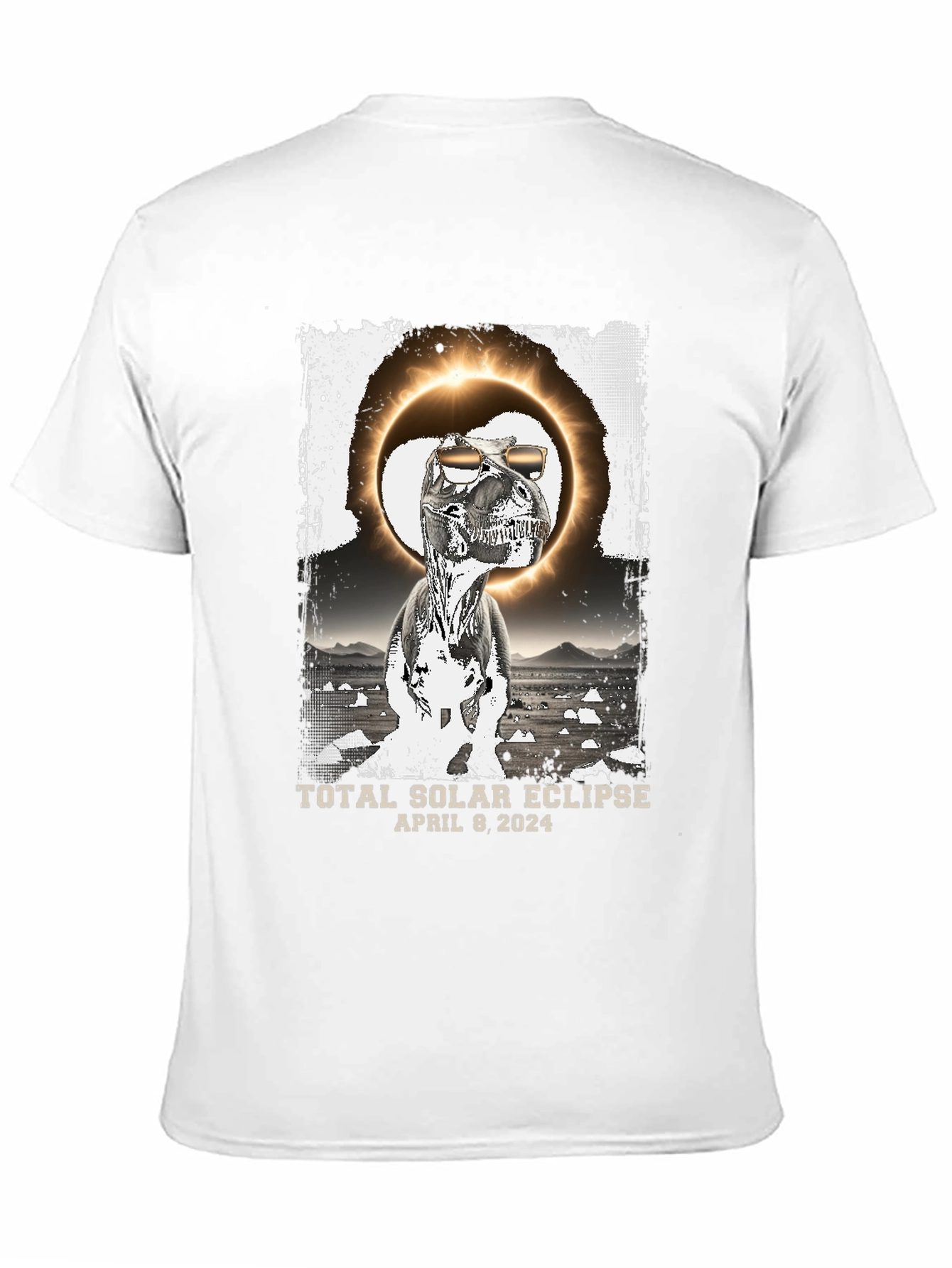 Total Solar Eclipse Dinosaur T-Shirt