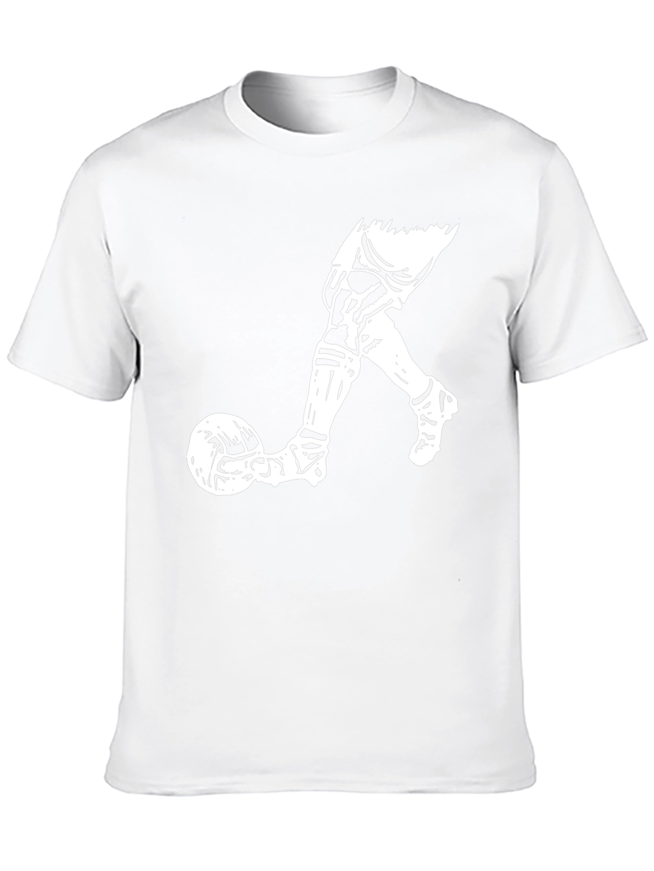 Soccer Kick Graphic Tee - Casual Black T-Shirt