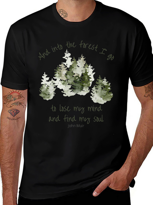 Forest Graphic T-Shirt - Lose Your Mind Find Your Soul Tee