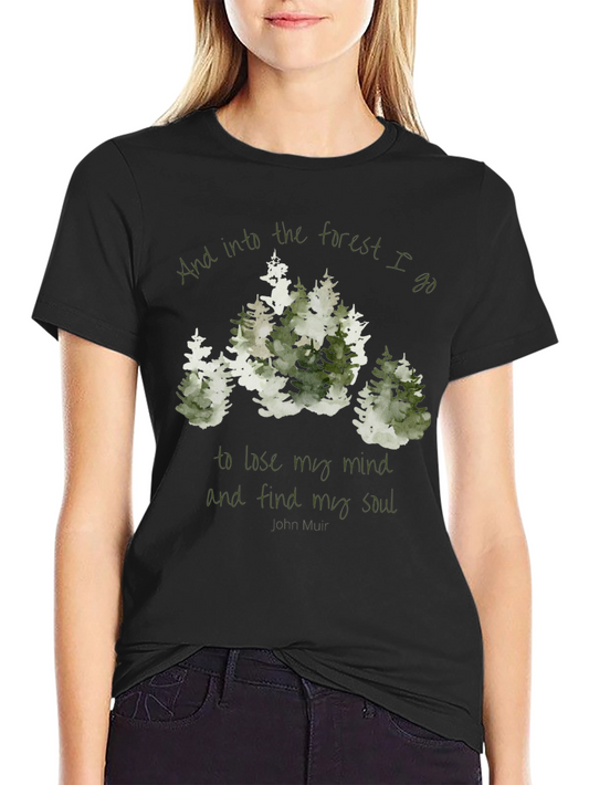 Forest Graphic T-Shirt - Lose Your Mind Find Your Soul Tee