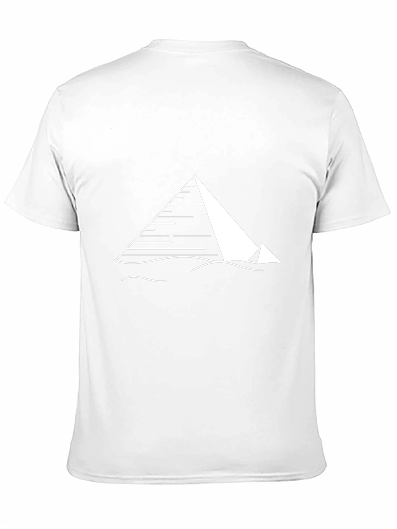 Egyptian Pyramid Graphic Tee - Black Cotton T-Shirt