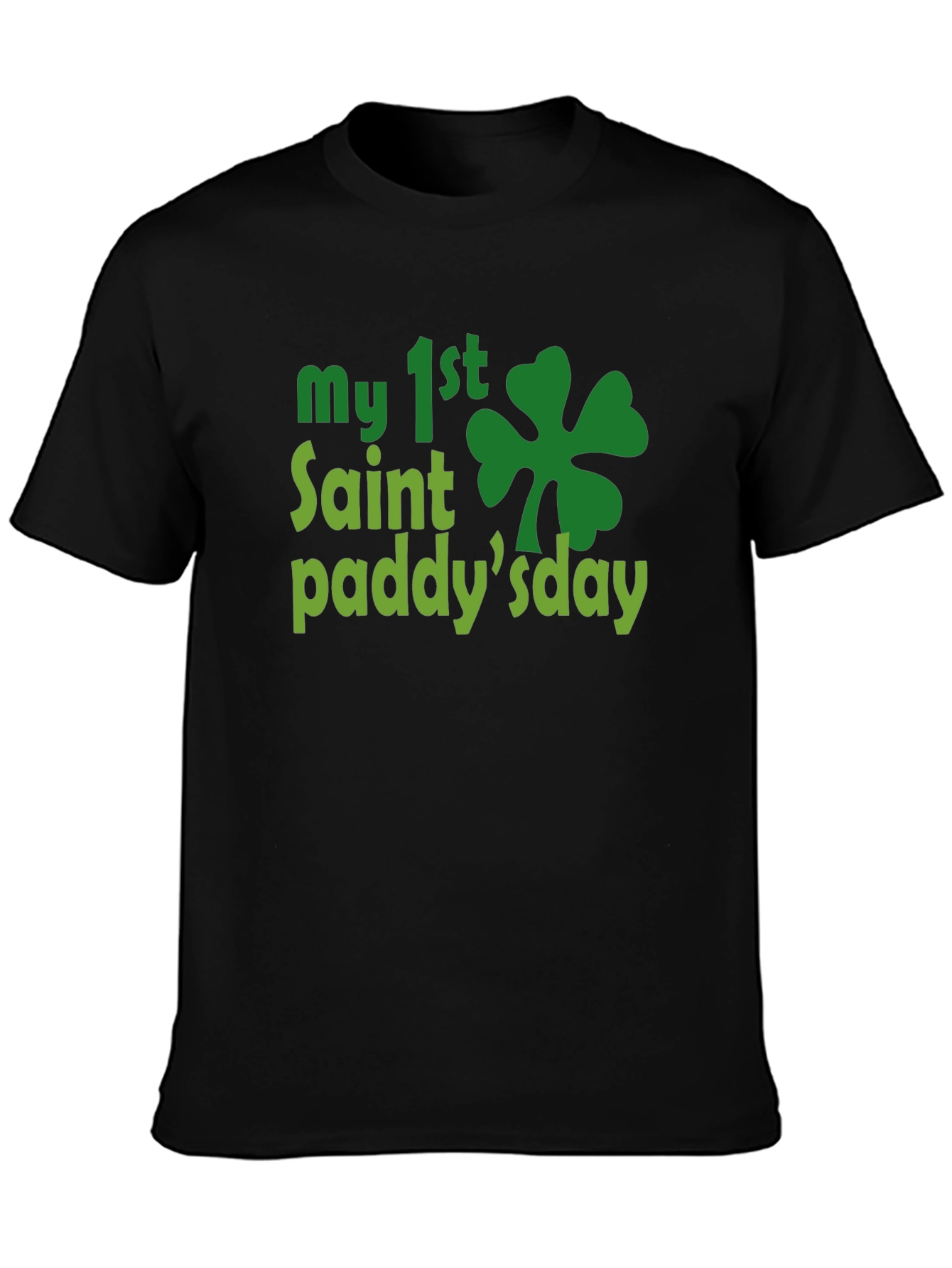 My 1st St. Patricks Day Black T-Shirt