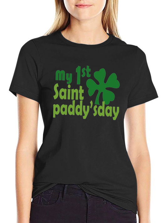 My 1st St. Patricks Day Black T-Shirt